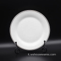 Dinnerware lussuoso Set nuove stoviglie bianche in porcellana ossea